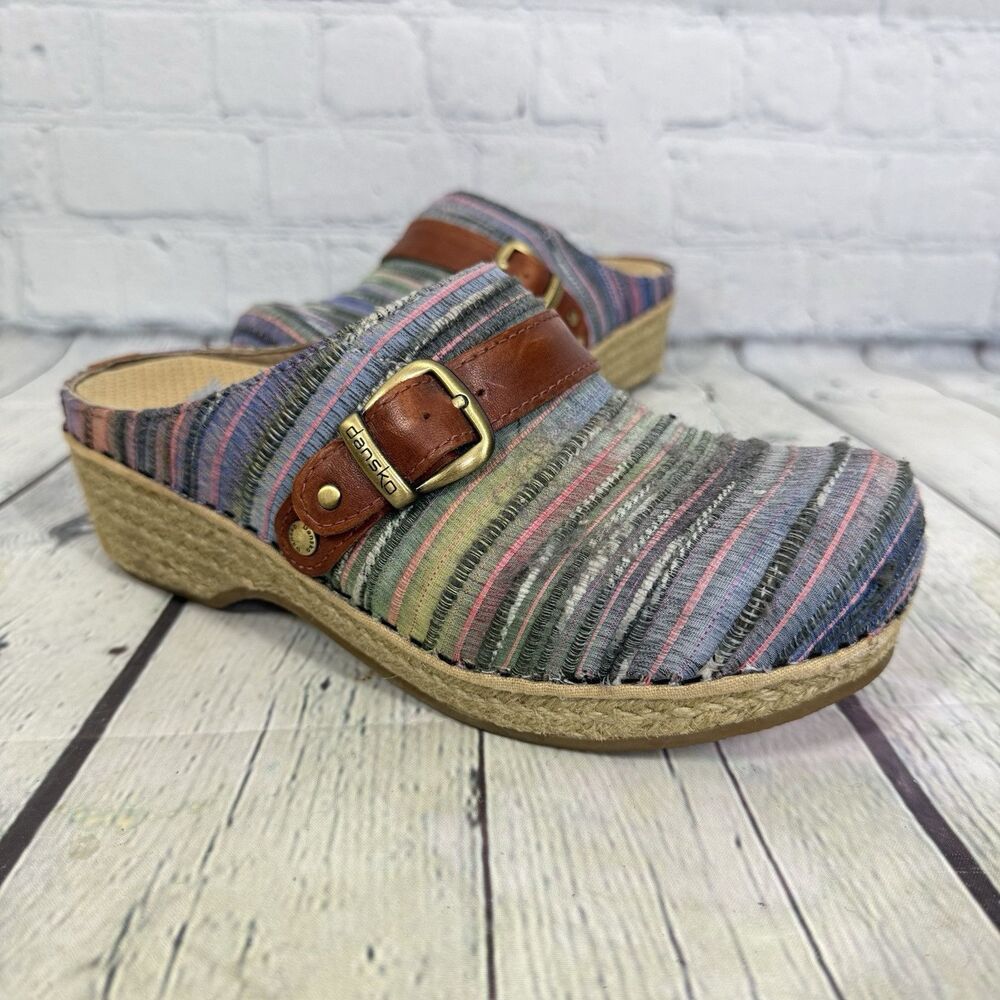 Dansko Mules Women Size 6.5-7 Us 37 Eu Multicolor… - image 2
